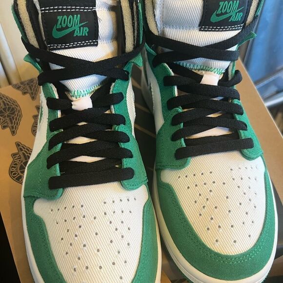 Nike MEN'S AIr Jordan 1 Zoom Air CMFT STADIUM GREEN SIZE 8.5 ct0978-300 - Picture 5 of 12